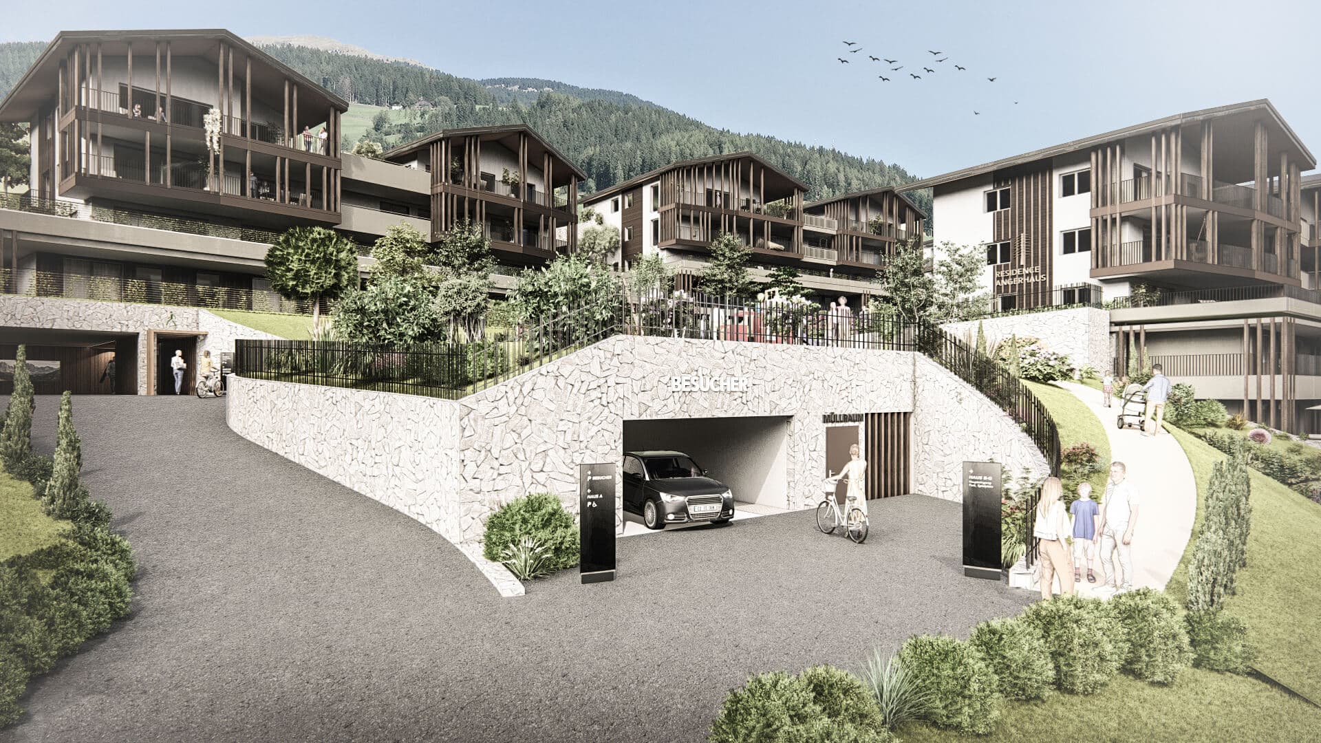 Rendering Residence Angerhaus in Sarnthein